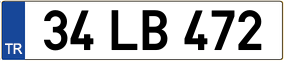 Trailer License Plate